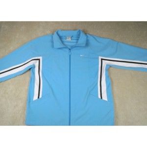 Nike Track Jacket Vintage Women's Full Zip Baby Blue Size XL Zip Pockets